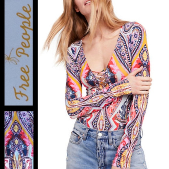 🆕 FREE PEOPLE 🌺 Intimately Thong Bodysuit Top - Picture 2 of 6